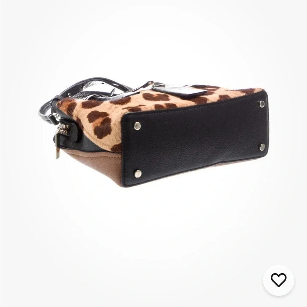 Kate Spade Margaux Ponyhair Mini Top Handle Bag Leopard print